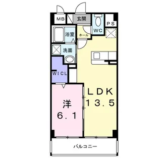maisontrustone【1階】の間取り