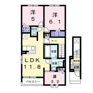 ユウスゲ【2階】の間取り