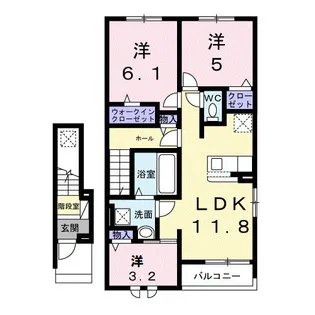 ユウスゲ【2階】の間取り