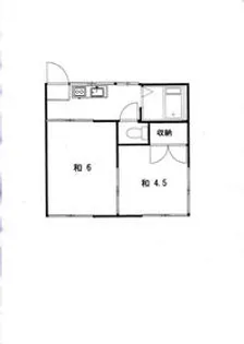 コーポアライ【201号室】の間取り