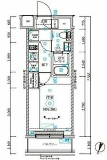 RELUXIA横濱元町【506号室】の間取り