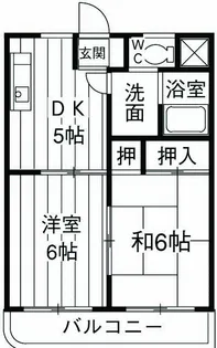 メゾンヒマワリ【201号室】の間取り
