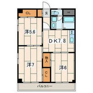ペアパークⅡ【4階】の間取り