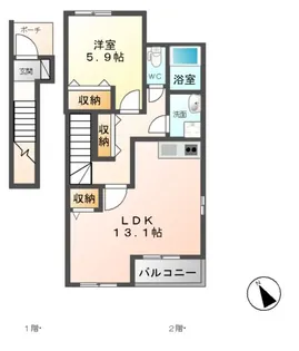 プランドールMIA【2階】の間取り
