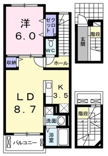グレイスメゾン【3階】の間取り