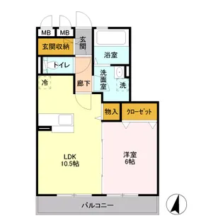 グレイス A【2階】の間取り