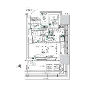 ローレルタワールネ浜松町【0315号室】の間取り