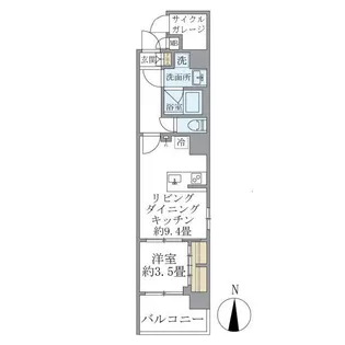 D’s VARIE三ノ輪レジデンス【3階】の間取り
