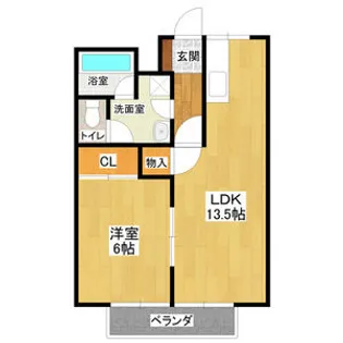 クオレ増渕Ⅰ【1階】の間取り