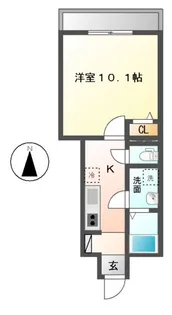 スターテラス七福【1階】の間取り
