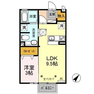 アネシス bd【1階】の間取り