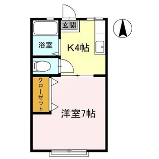 サンタヒルズ御幸本町 1号棟【1階】の間取り