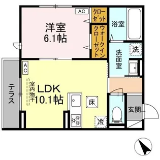 MAISON COCORU【1階】の間取り