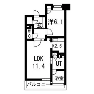 ラ・メルカーサⅢ【9階】の間取り