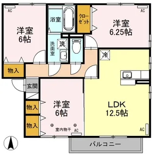 リビングタウン古河南 A【2階】の間取り