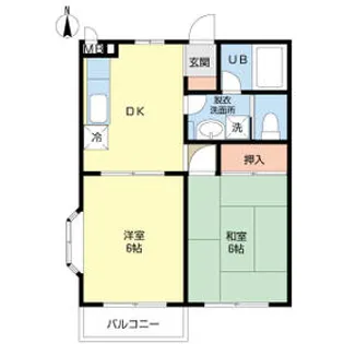 ハウスホウルズ誉田 Ⅱ【203号室】の間取り