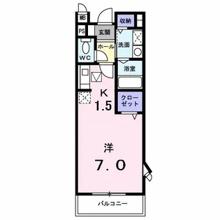 サンセール【1階】の間取り