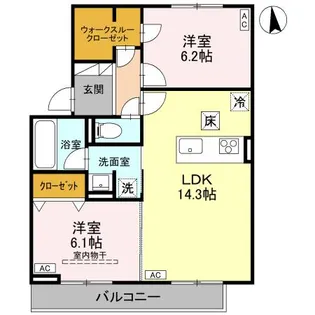TORISIAS城東【1階】の間取り