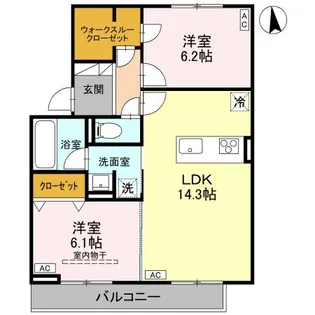 TORISIAS城東【2階】の間取り
