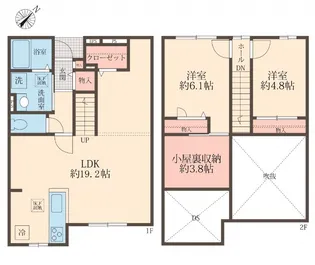 カーサクラーノ【1階】の間取り