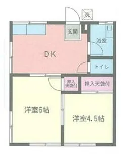 サンハイツ【2階】の間取り