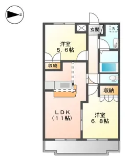 ルーエンハイム【2階】の間取り