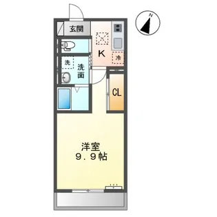 袖ケ浦市蔵波新築マンション【1階】の間取り
