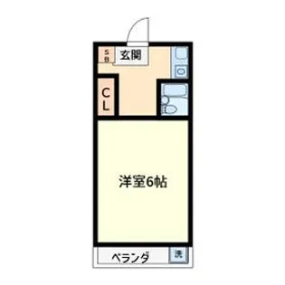 キャッスルマンション蘇我【5階】の間取り