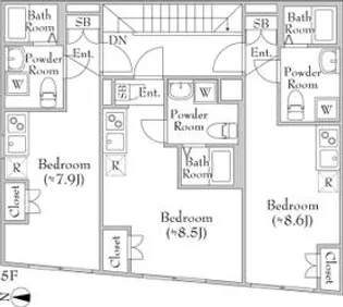 RAMIi上池台【503号室】の間取り