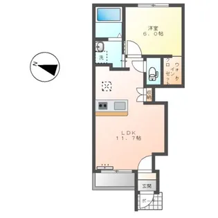 ブルースター【1階】の間取り