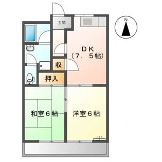 リバティハイツ【2階】の間取り