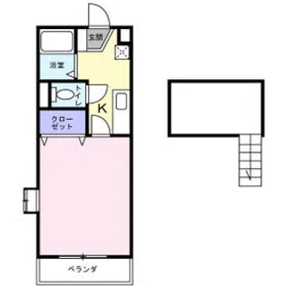 メビウスメルズⅡ【1階】の間取り