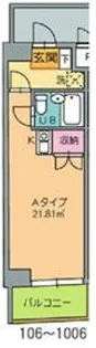 トゥー・ル・モンド新横浜【0306号室】の間取り