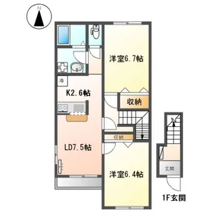 桜木ハイム【2階】の間取り