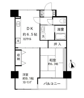 グランドパレス大久保【404号室号室】の間取り