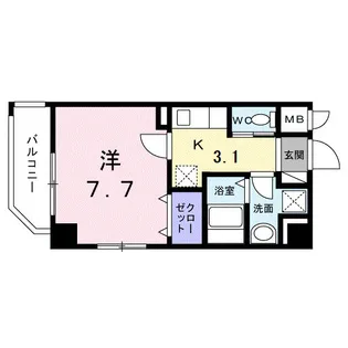 アーバン アイランド・ウエスト【4階】の間取り