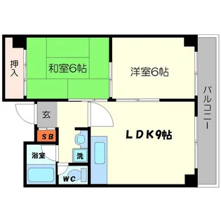 アビタ昭和【4階】の間取り