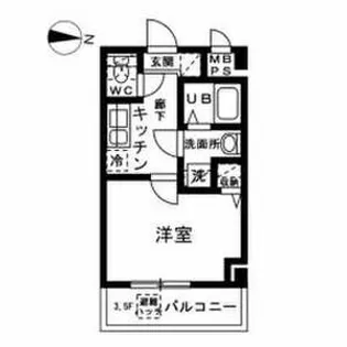 YAMATE【5階】の間取り