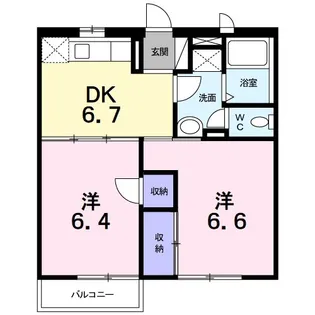 ルミエールマキタ【2階】の間取り