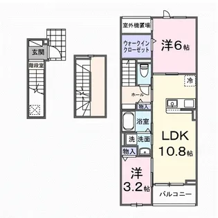 リシェール【3階】の間取り