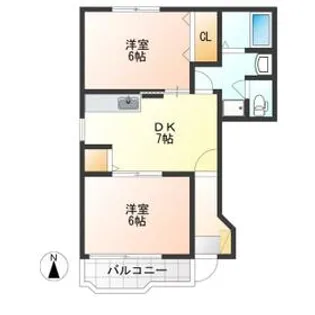 スイートシーズン Ⅱ【101号室】の間取り