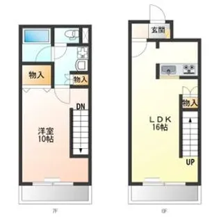 ロイヤル金信Ⅳ【603号室】の間取り