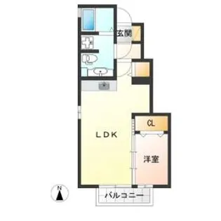 ビューラーKEN C【1階】の間取り