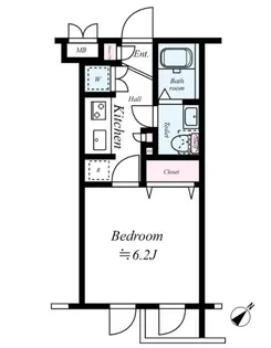 ステージグランデ田園調布アジールコート【203号室号室】の間取り