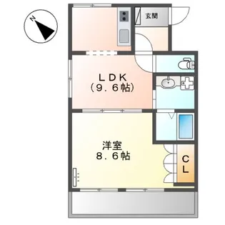 サンライズガーデン【2階】の間取り