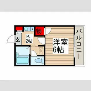 メゾン 美館【205号室】の間取り