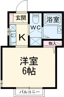 モンステラ妙蓮寺B【2階】の間取り