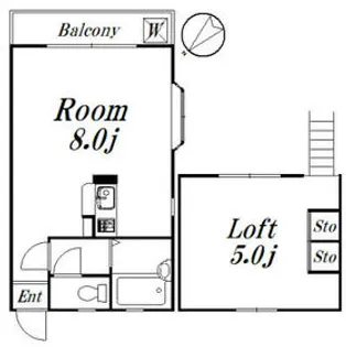 メゾン西船【2階】の間取り