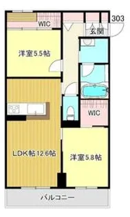 ブランバーチ ネスト【3階】の間取り