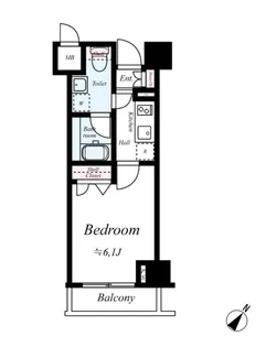 グリフィン横浜・グランビスタ【702号室号室】の間取り